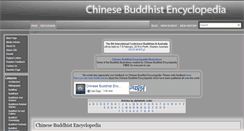 Desktop Screenshot of chinabuddhismencyclopedia.com